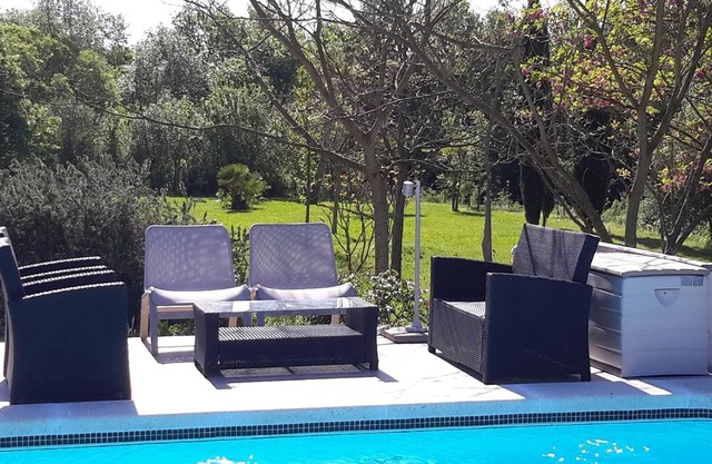Villa "Idyllic guest wing of villa" with Mountain View, Pool, Garden, Terrace, A/C & Wi-Fi
