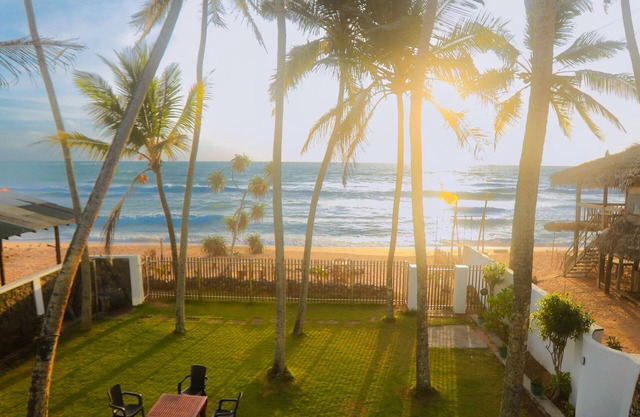 Villa Leela Bentota 3-bedroom private beach villa in serene Induruwa.
