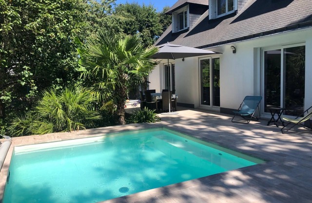 Villa Oasis, swimming pool, axis Rennes/Nantes