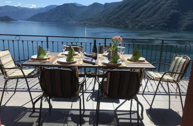 Villa Panoramica 180 degree views of Lake Como from the wrap around terrace