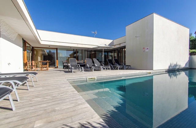Villa “Ses Alzines” with Sea View, Pool, A/C, Wi-Fi, Balcony, Garden & Terrace