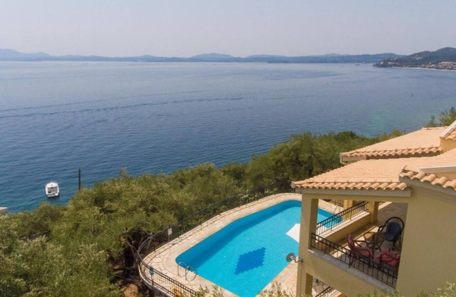 Villa Spyros,Corfu amazing sea views,large pool,Wi-Fi,AIC