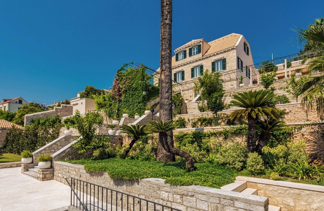 Villa Stone Rose with a Pool and Large Garden in Downtown Dubrovnik
