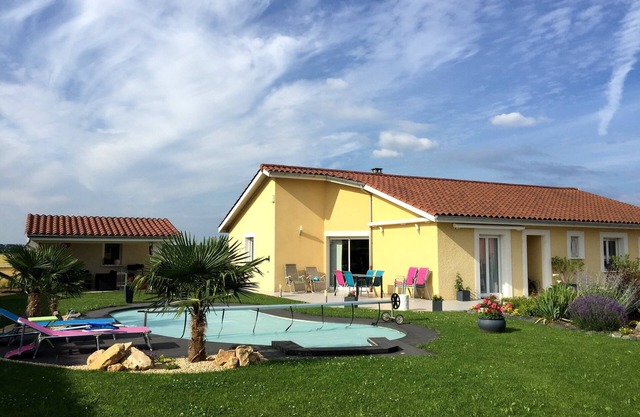 Villa with pool, terraces and large garden
