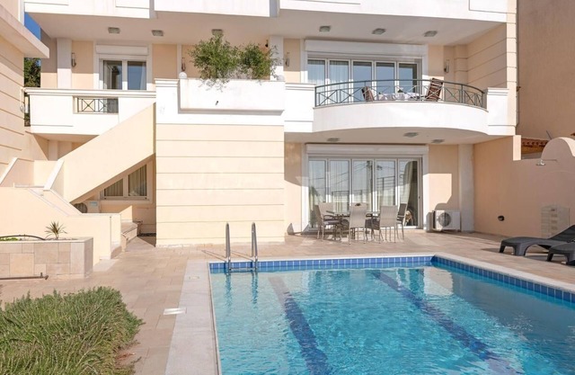 Villa with pool and magnificent ocean views half mile from sandy beach