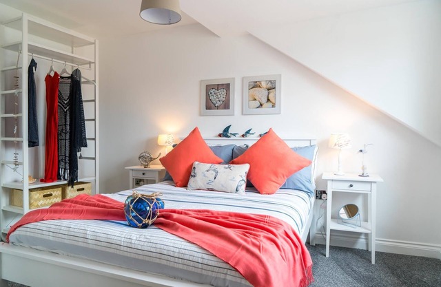 Village property with parking and sunny enclosed courtyard garden