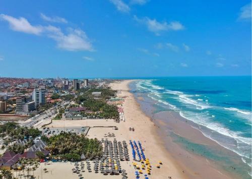 Vista mar, piscina, na praia do futuro, com Ar condicionado e Wi-Fi