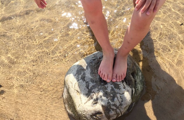 Walk out your slider onto the beach!