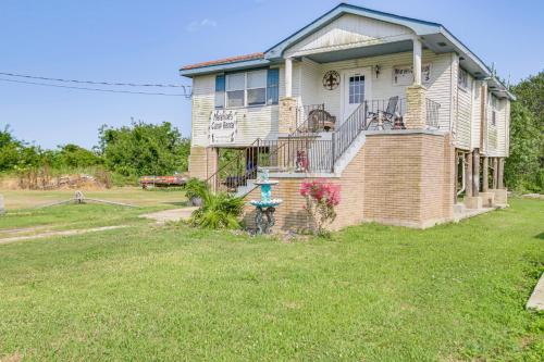 Walk to Bayou Home with Patio in Delacroix!