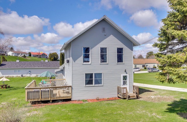 Walk to Beach: Home w/Game Room & Yard in Algoma!