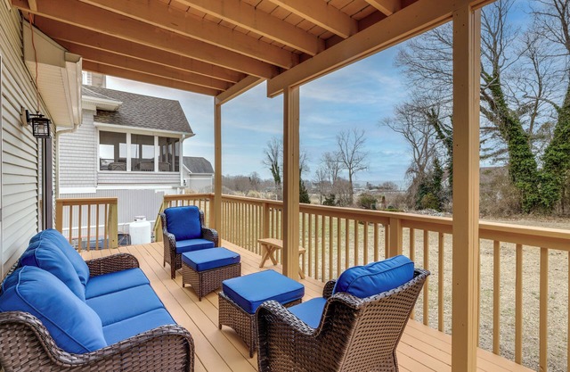 Walk to Eastern Point Beach: Apt w/Water View!