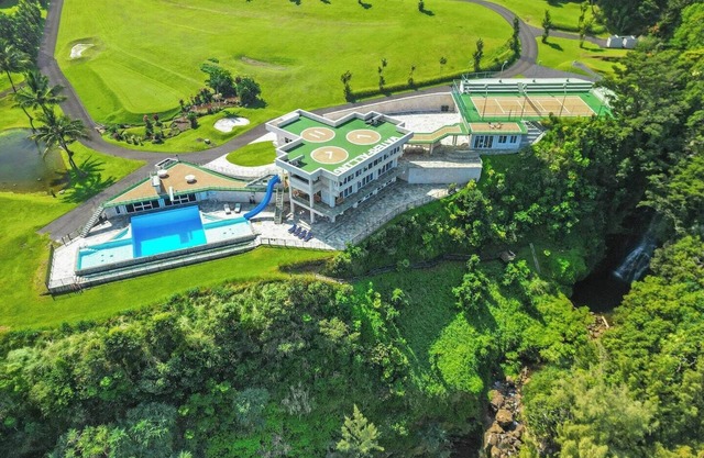 Waterfalling Estate is an oceanfront compound on the Big Island unlike any other