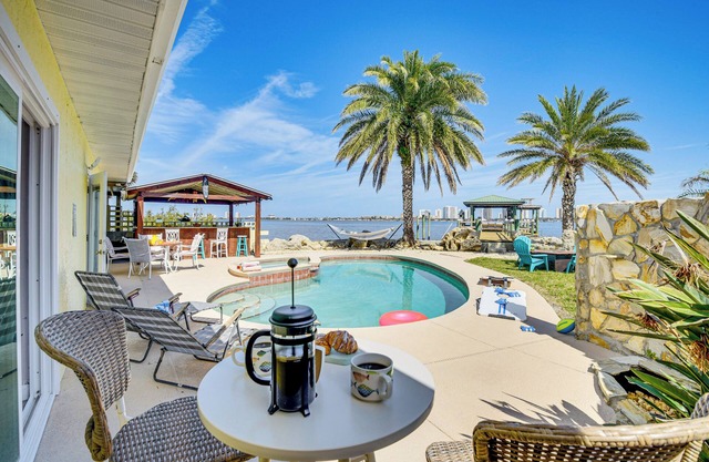 Waterfront Daytona Escape w/Pool & Game Room!