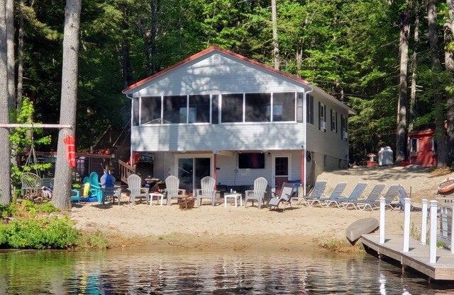 Waterfront! Gentle sloping beach highlights this updated waterfront home!