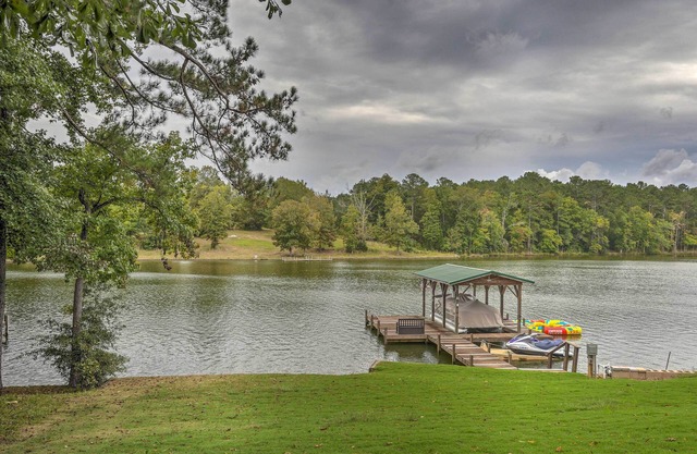 Waterfront Greenwood Getaway w/Deck & Grill!