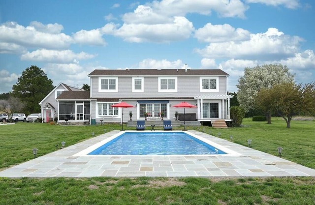 Waterfront Home with Pool, Hot Tub, Dock & Sunset Views – Near St. Michaels