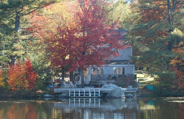 Waterfront home with magnificent sunsets on tranquil lake