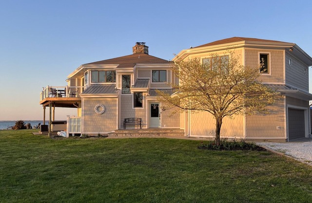 Waterfront house with panoramic views from every room.