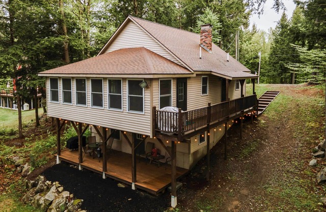 Waterfront Sebec Lake Home w/Yard + Fire Pit