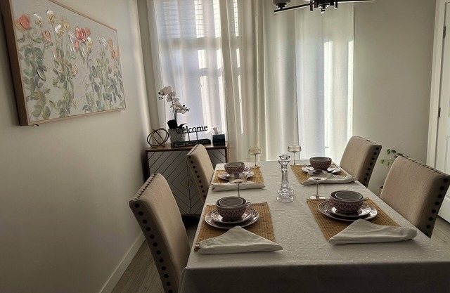 Welcome to our nice house and tastefully decorated to make you feel welcomed