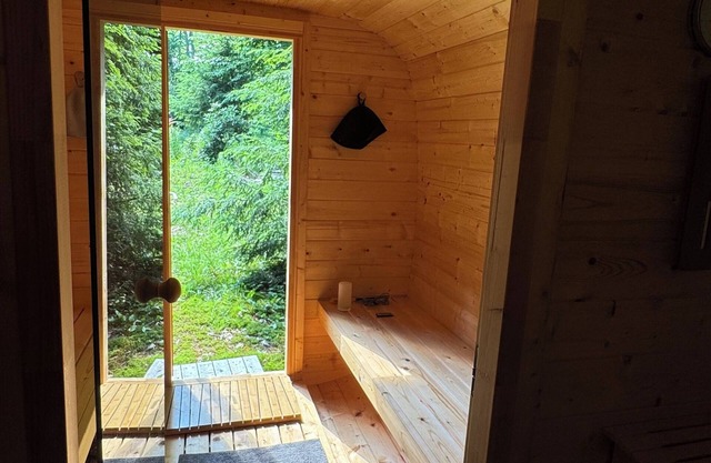 Wellness Getaway with a Personal Sauna, and Private River Beach!