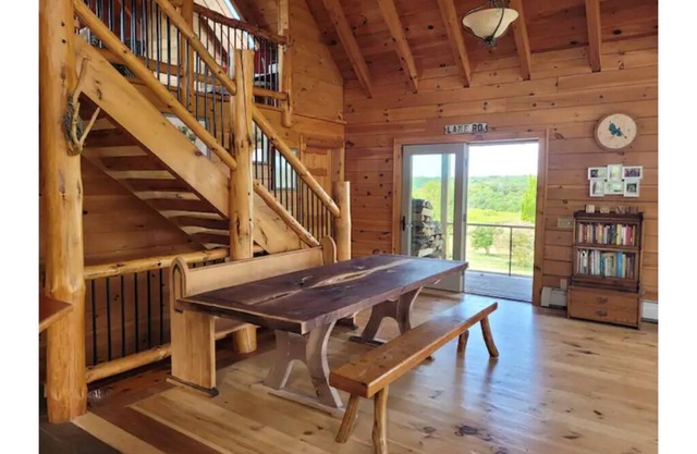 Wild Wind Lodge with beautiful woodwork and views