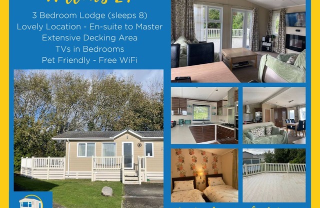 Willows 24 3 Bedroom Lodge at Trecco Bay Holiday Park