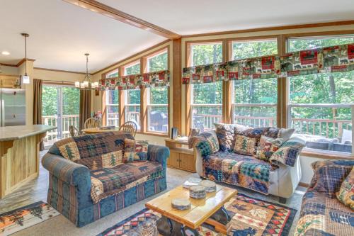 Woman Lake Chain Retreat with Deck and Dock!
