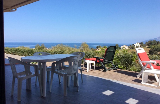 Wonderful sea view apartment surrounded by greenery and tranquility '.