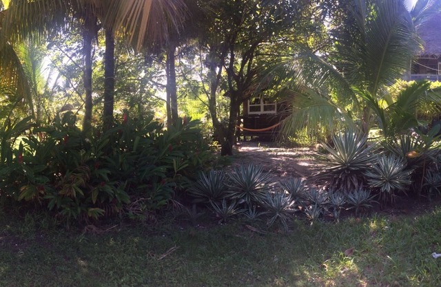 Wooden cabin in front of beach , bedroom for 2 , private bathroom , barbecue .
