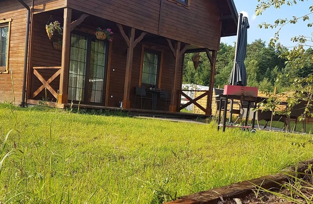 Wooden Holiday Home in Skrzynia with Terrace