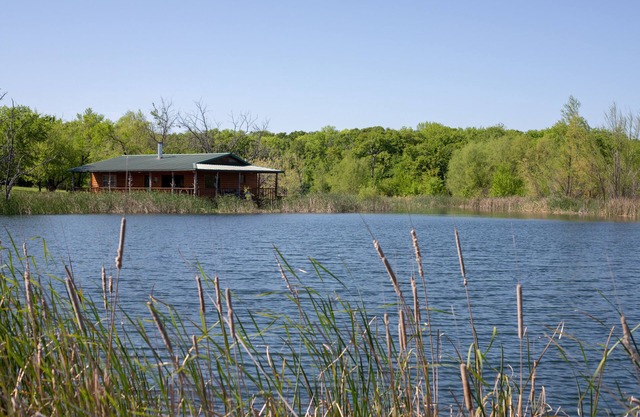 Your own private lakefront log cabin on a 1155 acre ranch.