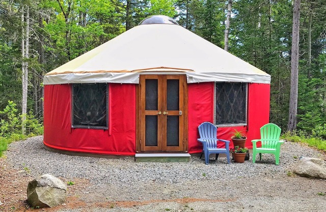 Yurt Glamping on the Quiet-side of Acadia National Park!