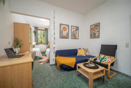 Zentrales Studio - mit Sofa & 2 Einzelbetten
