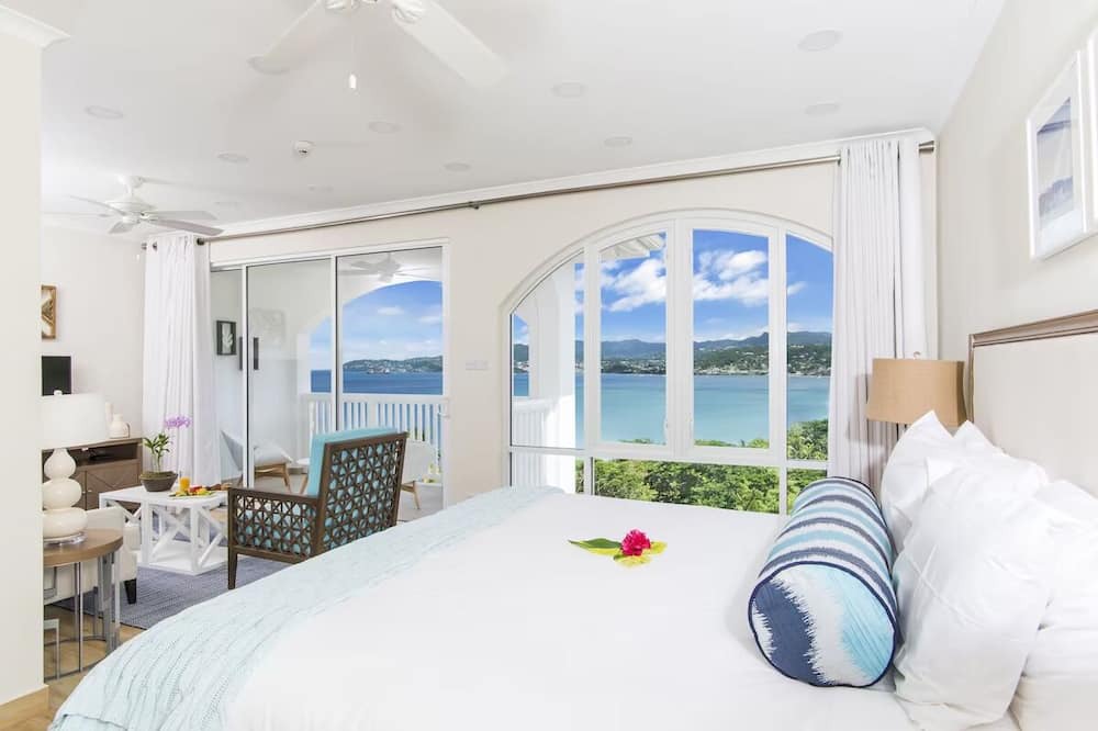 Morne Rouge House | Elegant Deluxe Villa w/ Sea View Balcony, Non-Motorized Water Sports & Pool