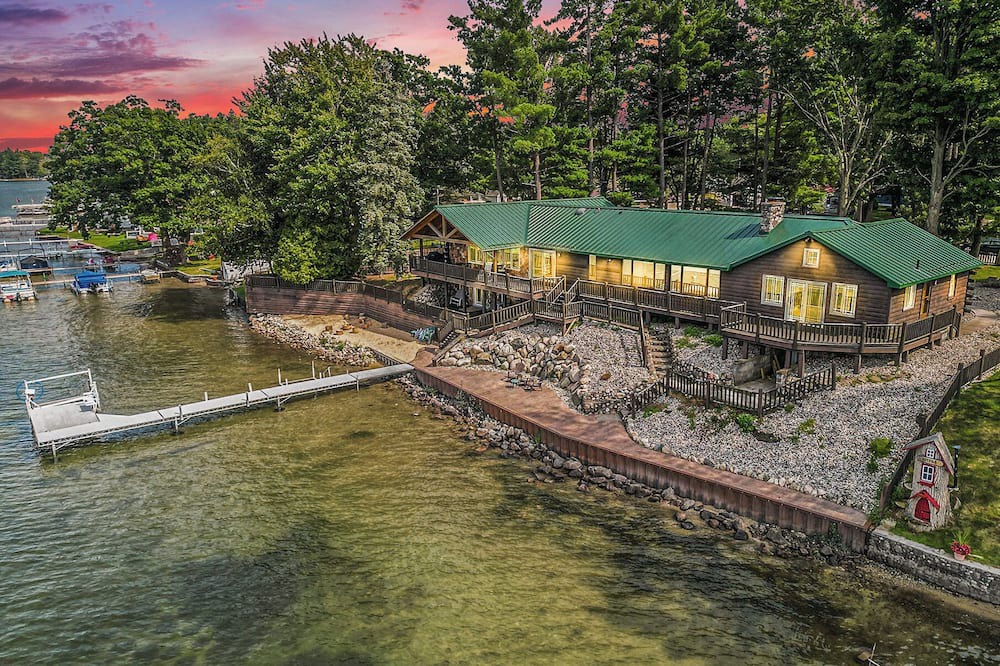 Lake House | Spacious 5BR Lakefront House w/Indoor Pool/Hot Tub, 2 Kitchens, Firepit, & More