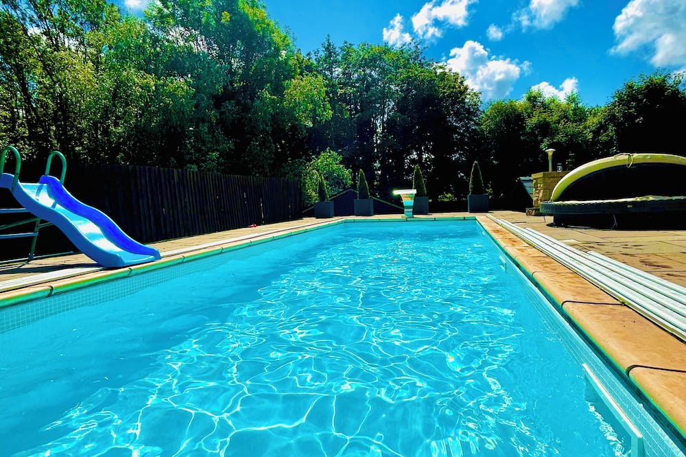 Higher Walton Villa | Private gated luxury home, heated indoor/outdoor pool to 32 degrees.