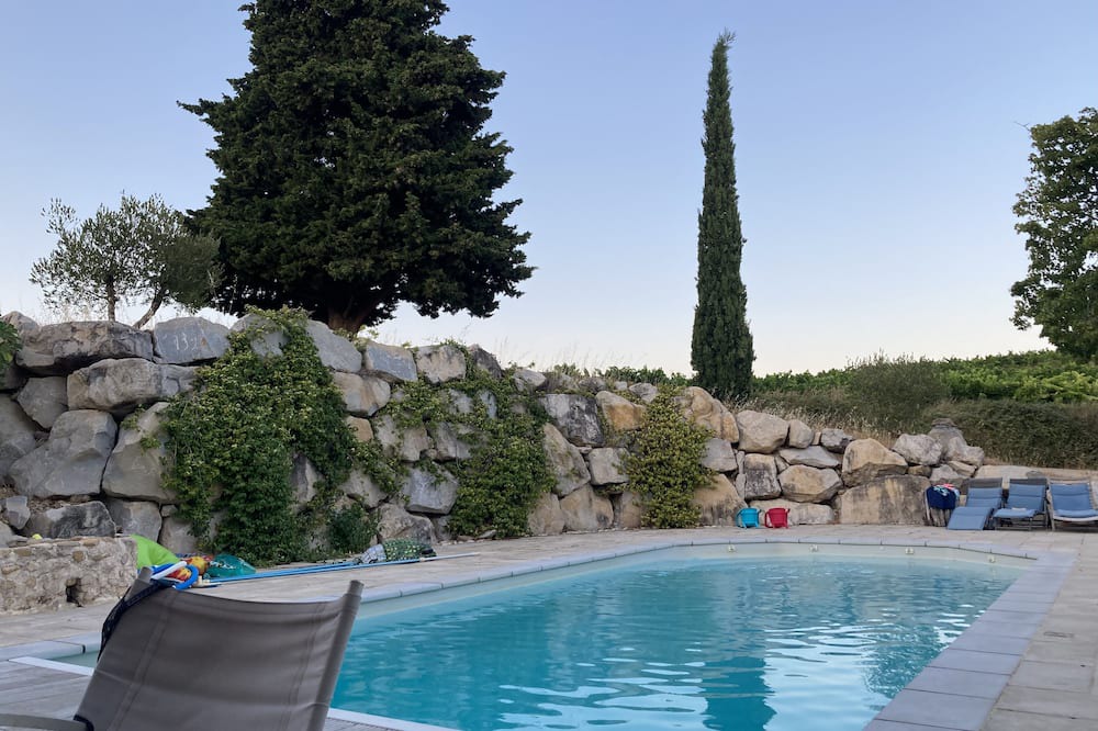 Villedieu House | Magnanerie du 17 eme Avec Piscine 11x5 Dans les Vignes et vue sur le Ventoux