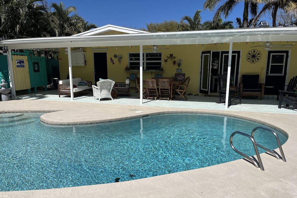 Indialantic By The Sea House | Melbourne Beach Gem - Three bedroom pool home a couple of blocks from beach