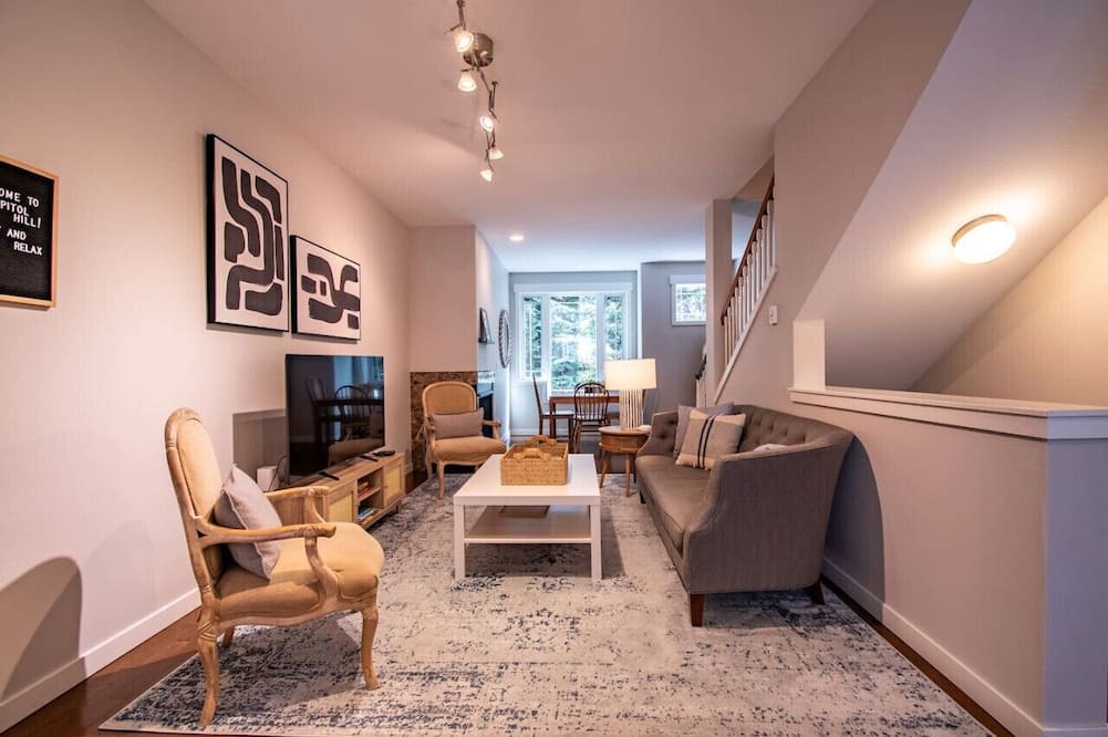 Broadway House | Heart of Capitol Hill Townhouse w/Parking & A/C