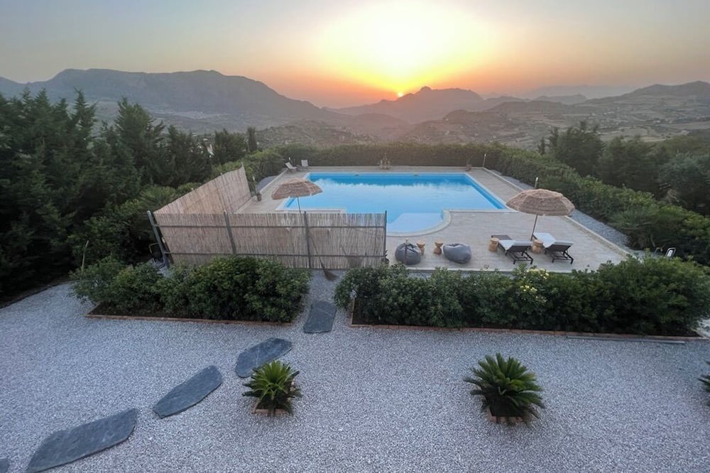 Ciminna Villa | Epic Sicilian Views Pool, Gym, Sauna, Game Room near Palermo, Cefalu