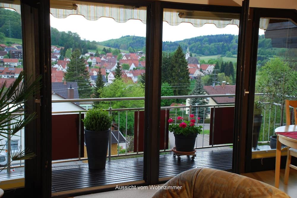 Gomadingen Apartment | Vacation apartment with balcony and wonderful view, quiet location on the edge of the village