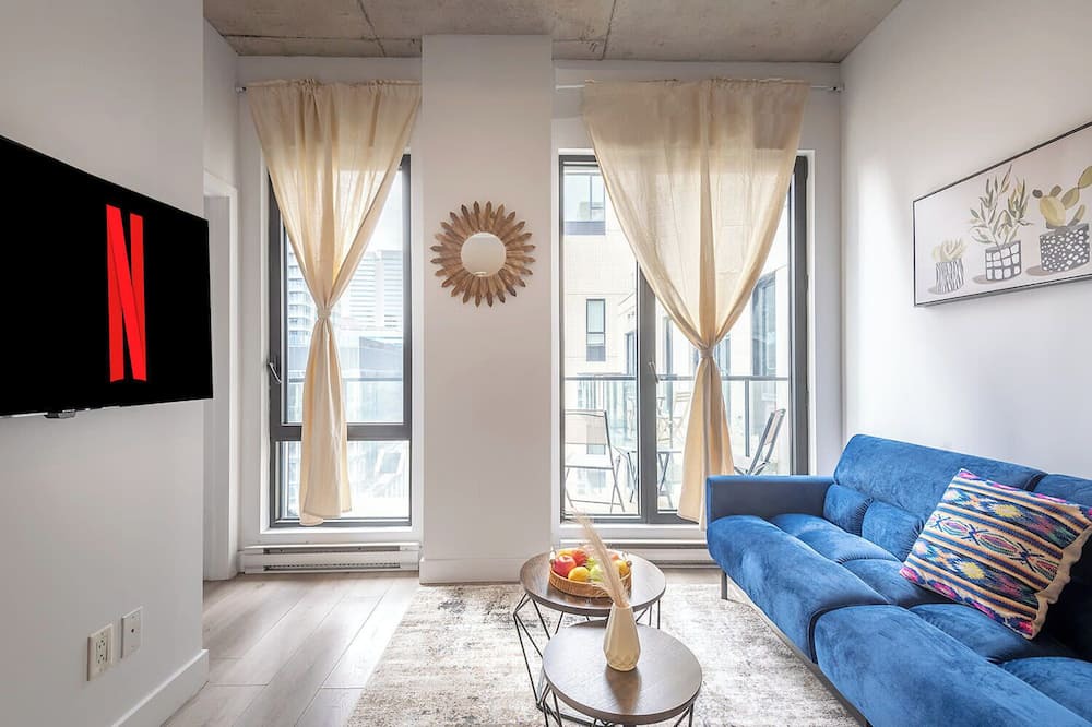 International District Apartment | Square Victoria - Balcony - Downtown View