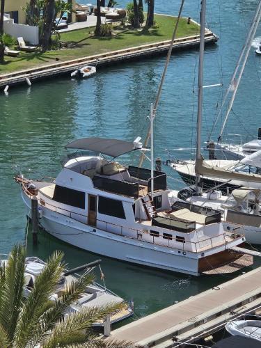 Sotogrande Boat Rental | Beautiful 45 foot Grand Banks Yacht in Puerto Sotogrande, Spain