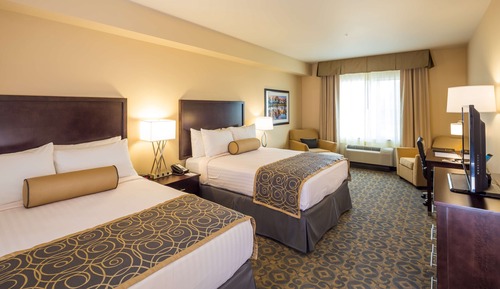 Executive Room, 2 Queen Beds, Non Smoking, Refrigerator & Microwave (Shower Only)