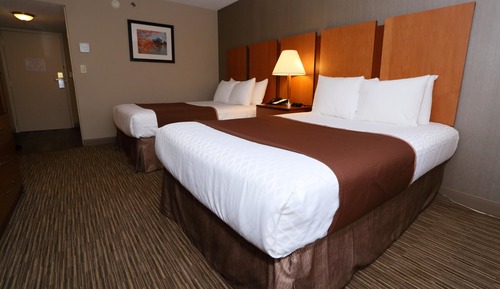 Standard Room, 2 Double Beds, Non Smoking, Refrigerator & Microwave