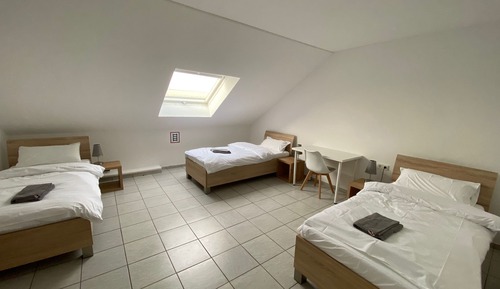 Basic Triple Room, 3 Twin Beds, Shared Bathroom