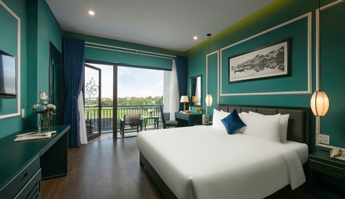 Junior Double Room, Balcony, Pool View