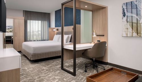 Suite, 1 King Bed with Sofa bed (Mobility Accessible, Roll-in Shower)