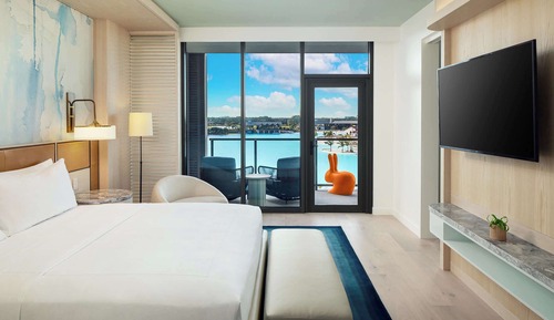 Suite, 1 King Bed, Accessible, Lagoon View (Mobility, Transfer Shower)